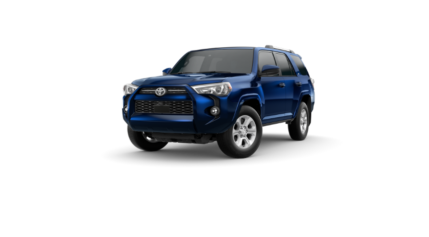 Your 2024 4Runner SR5
                Vehicle Overview, Nautical Blue Metallic exterior, front view