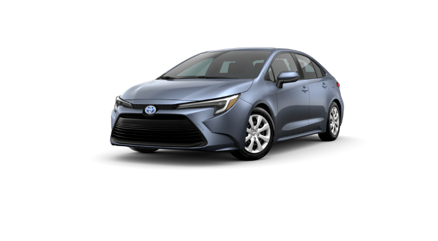 Your 2024 Corolla Hybrid LE
                Vehicle Overview, Celestite exterior, front view