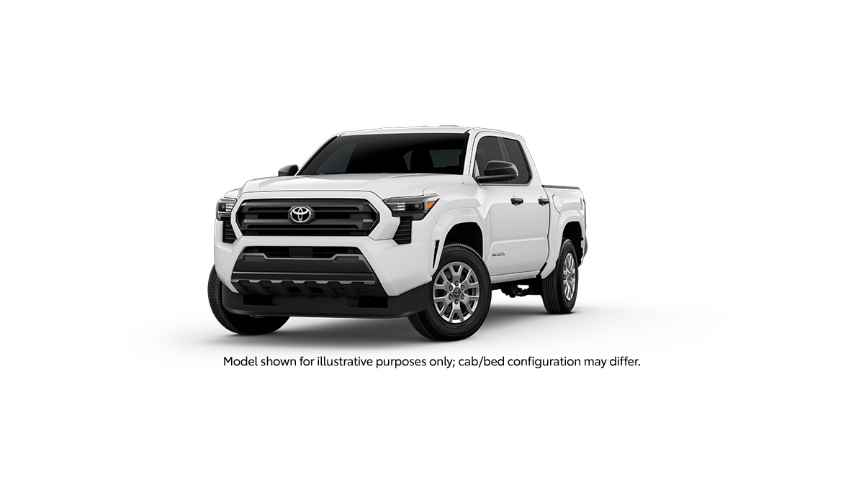 Your 2024 Tacoma SR
                Vehicle Overview, Ice Cap exterior, front view