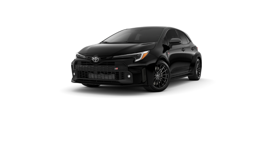 Your 2024 GR Corolla Core
                Vehicle Overview, Black exterior, front view